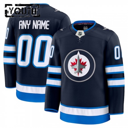 Winnipeg Jets Dresy Personalizované Fanatics Premium 2024-25 Navy Domácí - Dětské